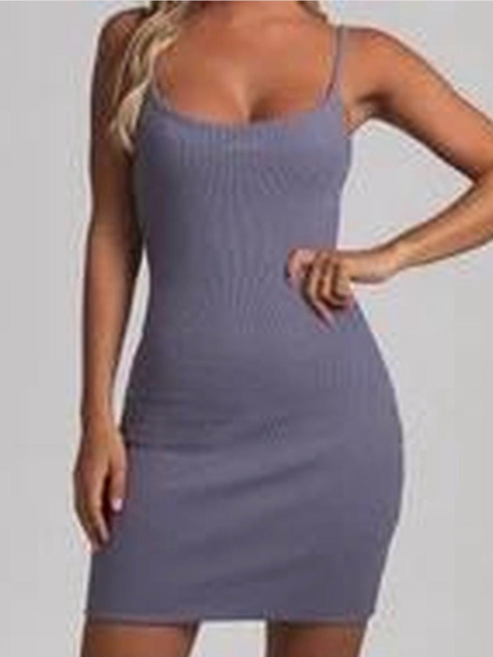 Meshki Nude Ribbed Camisole Dress - Picture 4 of 4